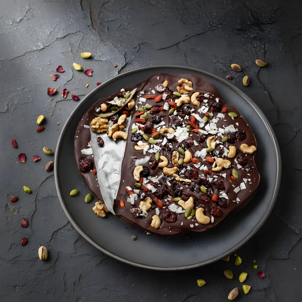 chocolate on wheels (9) Sugar Free Chocolate Bark - Image 1